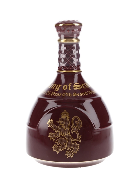 King Of Scots 25 Year Old Royal Worcester Spode Ceramic Decanter 75cl / 43%