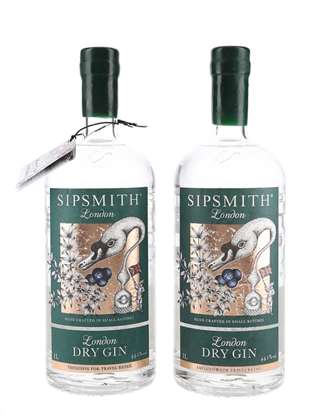 Sipsmith London Dry Gin  2 x 100cl / 44.1%