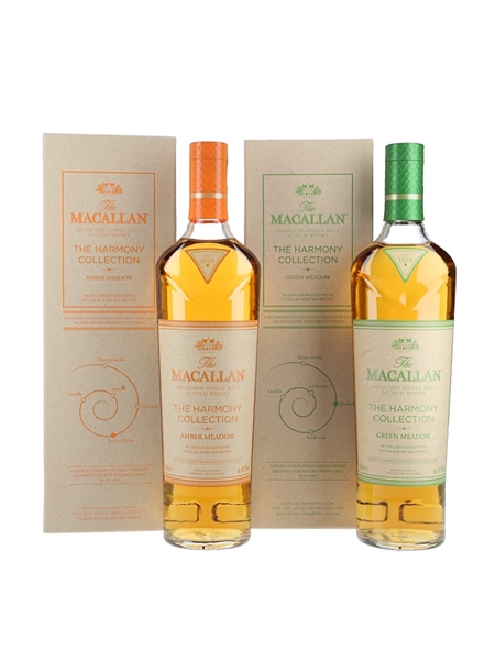 Macallan The Harmony Collection Meadow Set Green Meadow & Amber Meadow 2 x 70cl / 42.2%