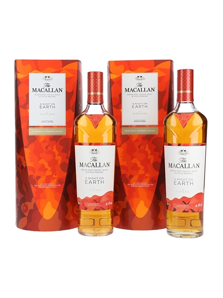Macallan A Night On Earth in Scotland Set Erica Dorn 70cl / 40%