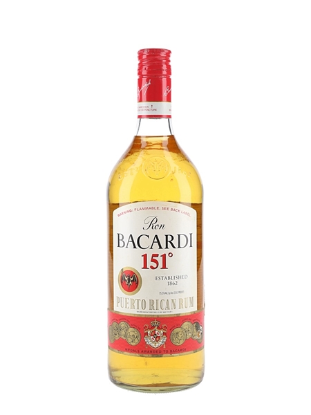 Bacardi 151 Puerto Rican Rum  100cl / 75.5%