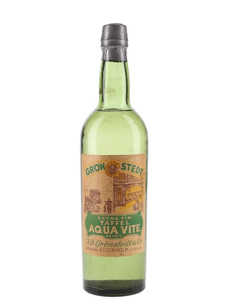 Gronstedt Extra Fin Taffel Aquavite Bottled 1940s 75cl / 46%