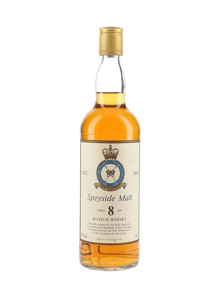 Speyside Malt 8 Year Old Royal Air Force Regiment 50th Anniversary 70cl / 40%