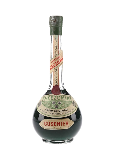 Cusenier Freezomint Creme De Menthe Bottled 1970s 75cl / 26%