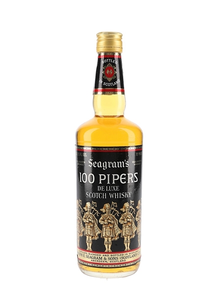 Seagram's 100 Pipers Bottled 1970s 75.7cl / 40%