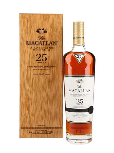 Macallan 25 Year Old Sherry Oak Annual 2023 Release 70cl / 43%