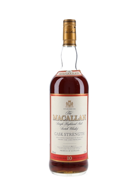 Macallan 10 Year Old Cask Strength Bottled 2000s 100cl / 58.8%