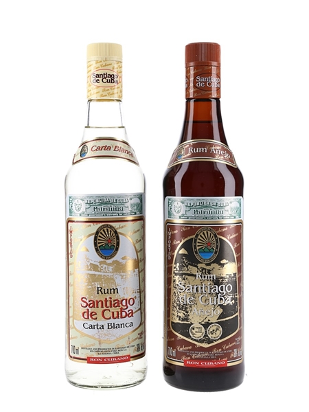 Santiago de Cuba Carta Blanca & Anejo Rum  2 x 70cl / 38%