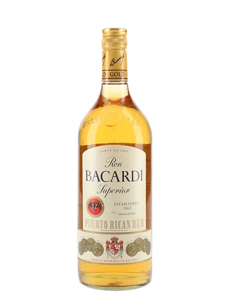 Bacardi Gold Bottled 1990s 100cl / 40%