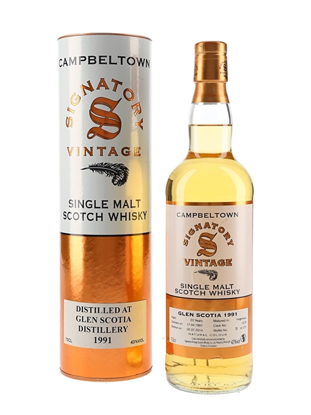 Glen Scotia 1991 23 Year Old Bottled 2014 - Signatory Vintage 70cl / 43%