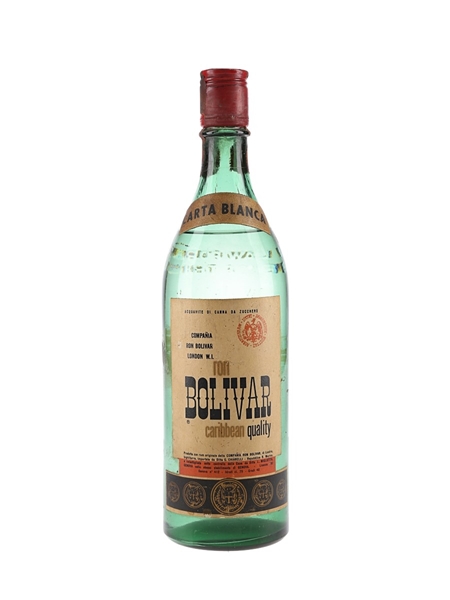 Bolivar Carta Blanca Bottled 1960s-1970s 75cl / 40%