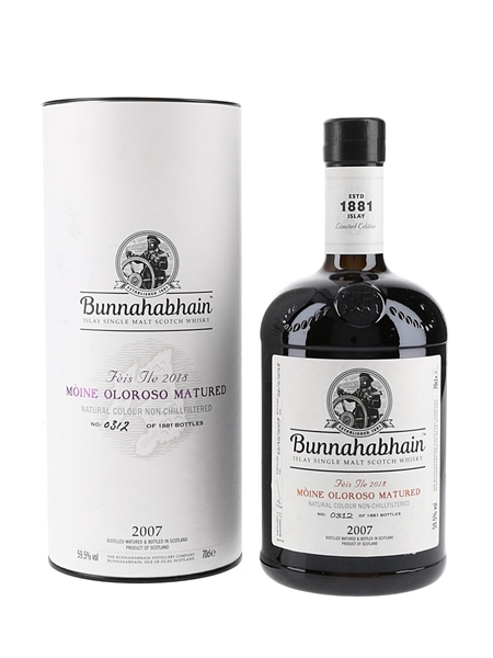 Bunnahabhain 2007 Moine Oloroso Feis Ile 2018 70cl / 59.5%
