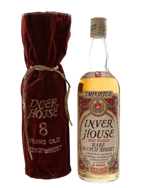 Inver House 8 Year Old Red Plaid Bottled 1970s-1980s 75.7cl / 43%