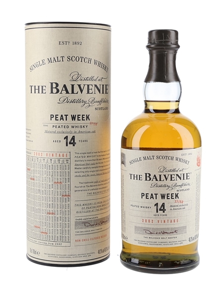 Balvenie 2002 14 Year Old Peat Week  70cl / 48.3%