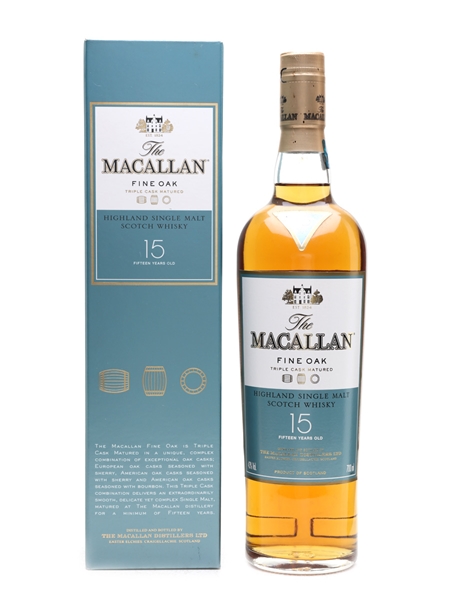 Macallan Fine Oak 15 Year Old Triple Matured 70cl / 43%