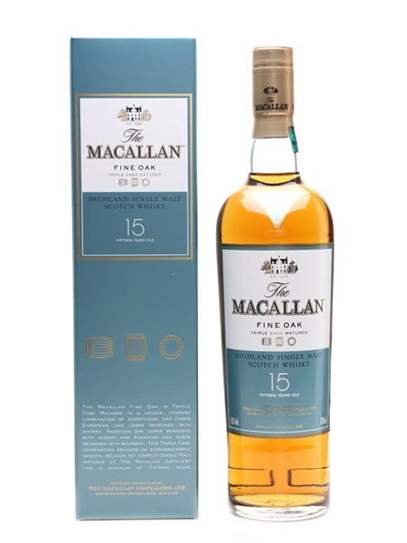 Macallan Fine Oak 15 Year Old Triple Matured 70cl / 43%