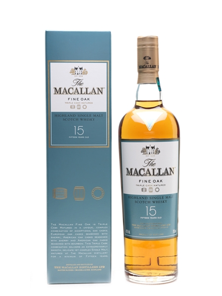 Macallan Fine Oak 15 Year Old Triple Matured 70cl / 43%