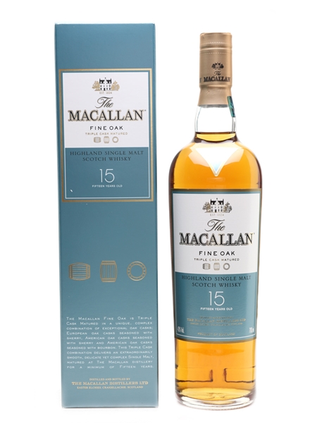 Macallan 15 Year Old Fine Oak Triple Matured 70cl / 43%