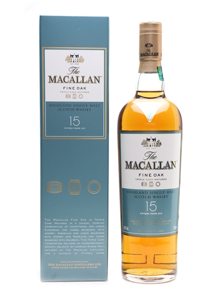 Macallan 15 Year Old Fine Oak Triple Matured 70cl / 43%