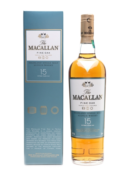 Macallan 15 Year Old Fine Oak Triple Matured 70cl / 43%