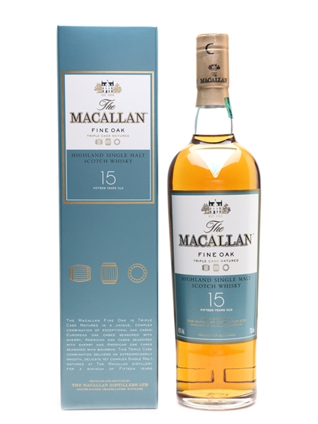 Macallan 15 Year Old Fine Oak Triple Matured 70cl / 43%