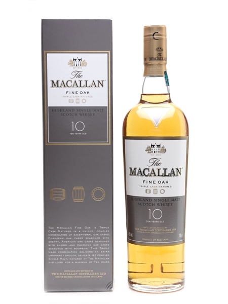 Macallan Fine Oak 10 Year Old  70cl / 40%