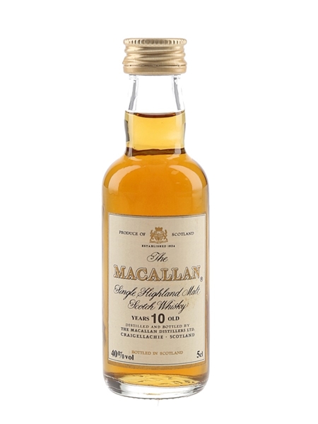 Macallan 10 Year Old Bottled 1980s 5cl / 40%
