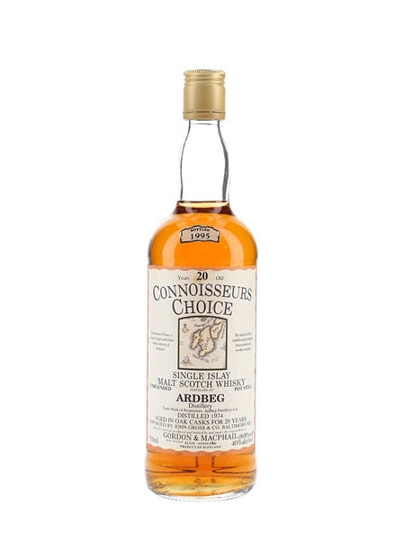 Ardbeg 1974 20 Year Old Connoisseurs Choice Bottled 1995 - Gordon & MacPhail 75cl / 40%