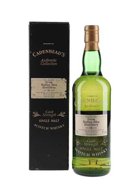 Dallas Dhu 1977 18 Year Old Bottled 1995 - Cadenhead's 75cl / 59.7%