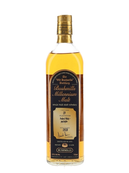 Bushmills 1975 Millennium Malt Private Cask Number 119 75cl / 43%