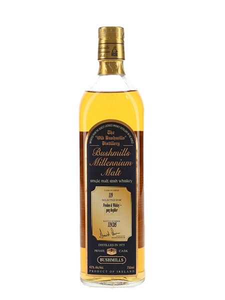 Bushmills 1975 Millennium Malt Private Cask Number 119 75cl / 43%