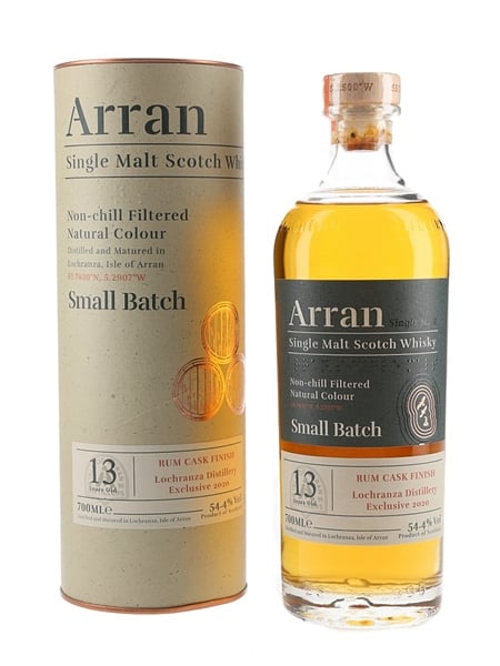 Arran 13 Year Old Rum Cask Finish Distillery Exclusive 2020 70cl / 54.4%
