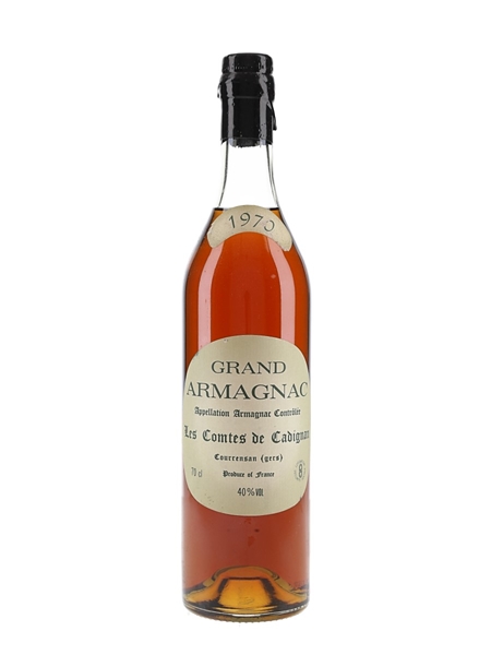 Les Comtes De Cadignan 1970 Grand Armagnac Bottled 1990s 70cl / 40%