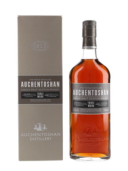 Auchentoshan Three Wood Bourbon, Oloroso & PX Sherry Matured 70cl / 43%