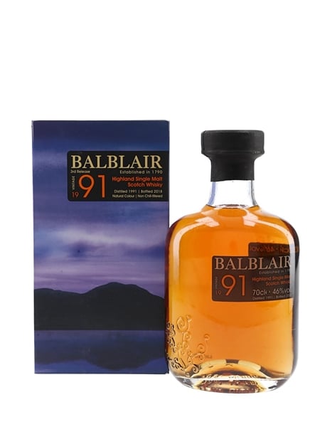 Balblair 1991 Bottled 2018 - 3rd Release 70cl / 46%