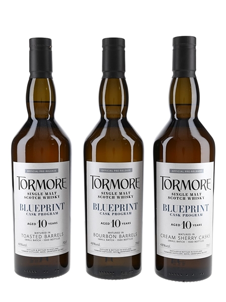 Tormore 10 Year Old Blueprint Cask Program 3 x 70cl / 48%