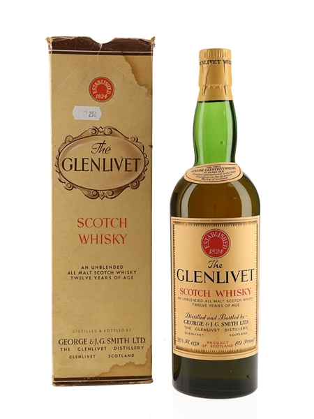 Glenlivet 12 Year Old Bottled 1950s-1960s 75.7cl / 45.6%