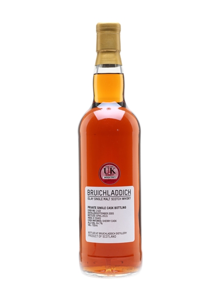 Bruichladdich 2005 Private Bottling 9 Year Old - Sherry Cask 70cl / 64.7%