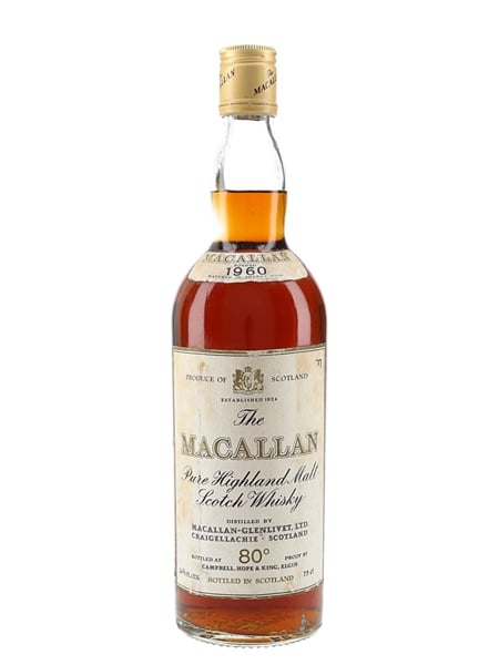 Macallan 1960 Campbell, Hope & King Bottled 1970s 75cl / 46%