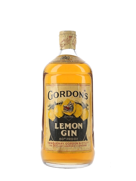Gordon's Lemon Gin Spring Cap Bottled 1950s 75.7cl / 34%