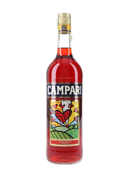 Campari Bitter Limited Edition By Romero Britto Bottled 2000s 100cl / 21%