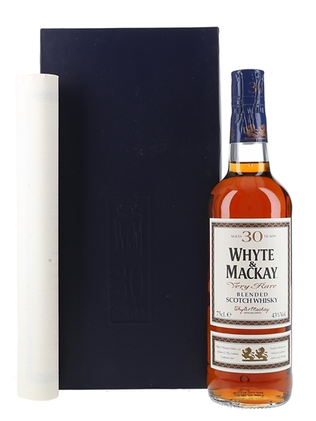 【希少•古酒】WHYTE & MACKAY 30 Years Old Blend Whyte & Mackay 30 Year Old Very Rare - Lot 208674 - Buy/Sell