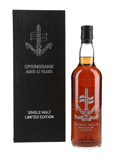 Springbank 1996 22 Year Old Cask Strength Bottled 2019 - Special Boat Service (SBS) 70cl
