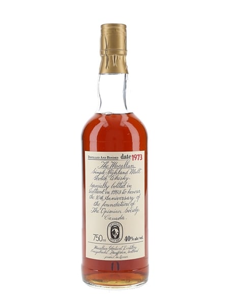 Macallan 1973 10 Year Old Bottled 1983 - Opimiam 75cl / 40%
