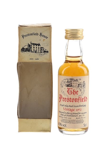 Prestonfield Islay 1972 16 Year Old Bowmore 5cl / 43%