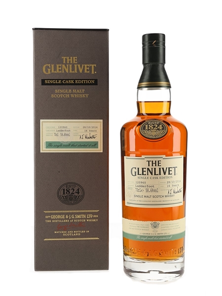 Glenlivet 16 Year Old Ladderfoot Bottled 2014 70cl / 58.6%