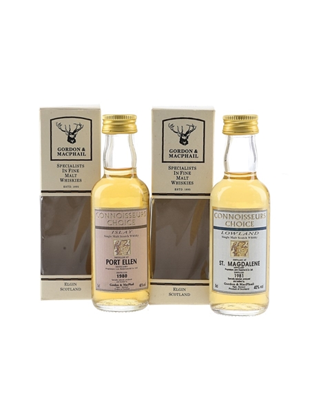 Port Ellen 1980 & St.Magdalene 1981 Connoisseurs Choice 2 x 5cl / 40%