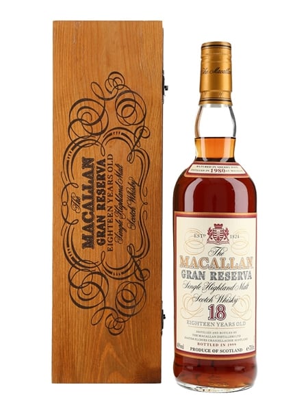 Macallan 1980 18 Year Old Gran Reserva Bottled 1999 70cl / 40%
