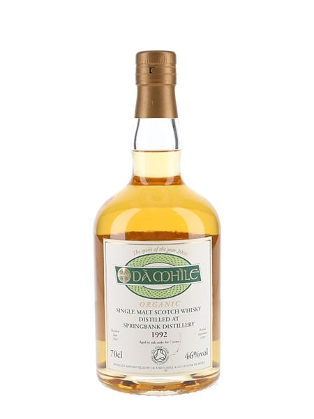 Springbank 1992 7 Year Old Da Mhile Organic Bottled 1999 70cl / 46%