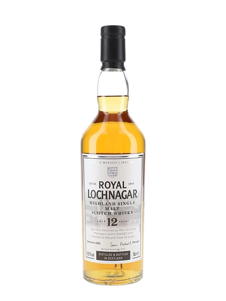 Royal Lochnagar 12 Year Old Bottled 2017 - Manager's Dram 70cl / 58.1%